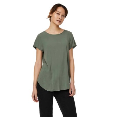 тениска,дамски,тениски,vero,moda,becca,plain,short,sleeve,t,shirt,laurel,wreath,(green)