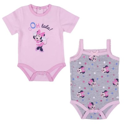 детски,облекла,за,момичета,disney,minnie,sleeveless,body,2,units,grey,pink,(pink)