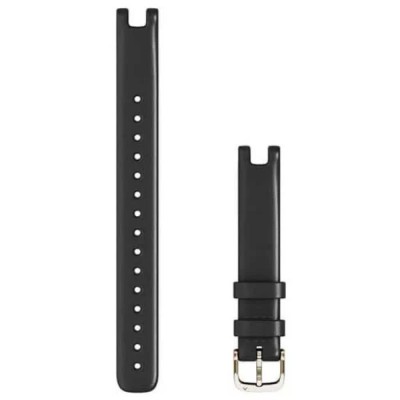 електро,garmin,lily,leather,l,strap,14,mm,black,(black,cream,gold)