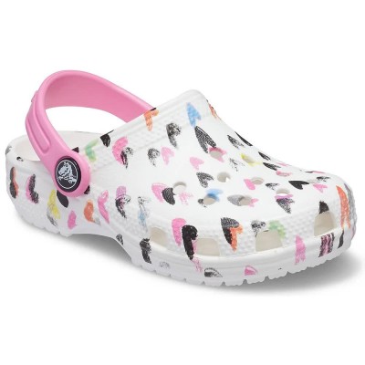 детски,сандали,и,чехли,crocs,classic,heart,print,clogs,white