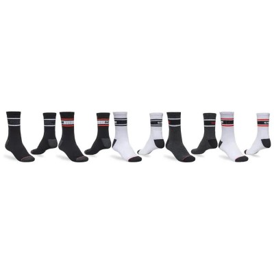 чорапи,мъжки,чорапи,globe,triple,stripe,crew,socks,5,pairs,white,black,(assorted)