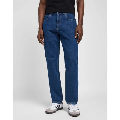 панталони,мъжки,панталони,lee,brooklyn,straight,pants,blue,(dark,stonewash)