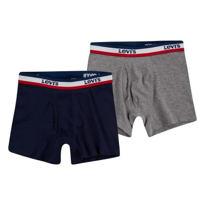 боксерки,детско,бельо,levi´s,®,sportswear,logo,boxers,2,units,grey,heather,(multicolor)