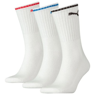 чорапи,мъжки,чорапи,puma,sport,crew,stripe,socks,3,pairs,white