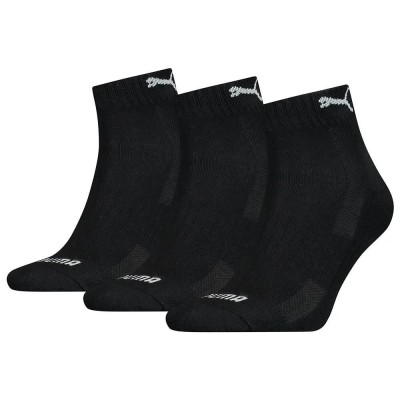 чорапи,мъжки,чорапи,puma,cushioned,quarter,short,socks,3,pairs,black