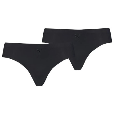 дамско,бельо,дамски,бикини,и,танкини,puma,seamless,hang,thong,2,units,black,(purple)