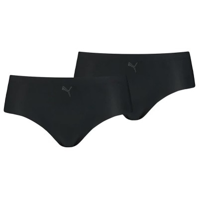 дамско,бельо,дамски,бикини,и,танкини,puma,seamless,hang,hipster,panties,2,units,black,(black)