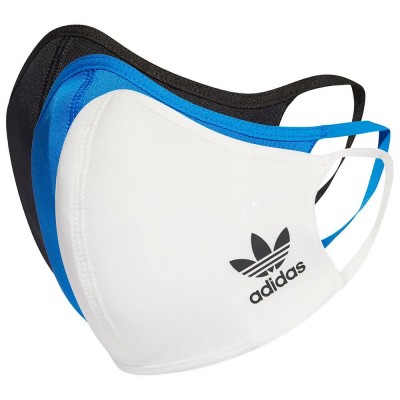 други,аксесоари,adidas,originals,face,mask,3,units,black,white,blue,(multicolor)