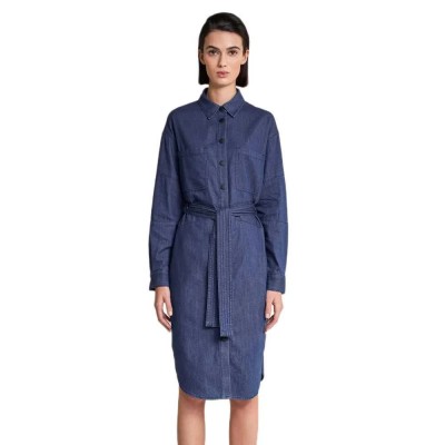 дънки,дамски,поли,и,рокли,salsa,jeans,denim,midi,dress,blue,(blue)