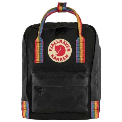 раница,раници,fjällräven,kånken,rainbow,mini,7l,backpack,black,rainbow,pattern,(black)
