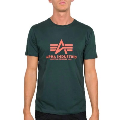 тениска,мъжки,тениски,alpha,industries,basic,short,sleeve,t,shirt,dark,petrol,(green)