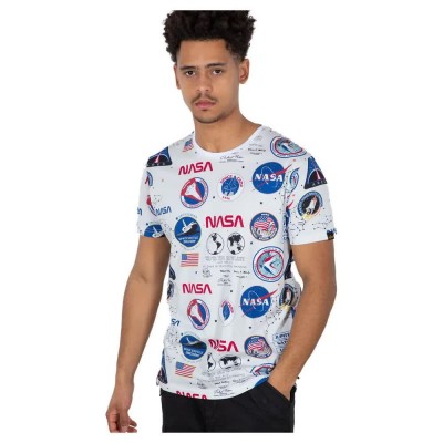 тениска,мъжки,тениски,alpha,industries,nasa,aop,short,sleeve,t,shirt,white,(white)