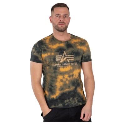 тениска,мъжки,тениски,alpha,industries,basic,batik,short,sleeve,t,shirt,brown,(brown)