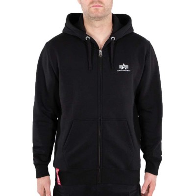 блуза,мъжки,пуловери,alpha,industries,basic,sl,full,zip,sweatshirt,black