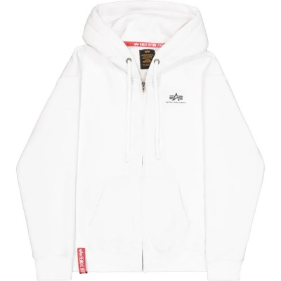 блуза,мъжки,пуловери,alpha,industries,basic,sl,full,zip,sweatshirt,white