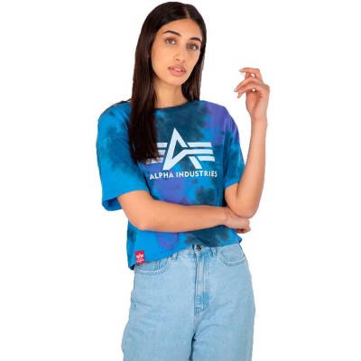 тениска,дамски,тениски,alpha,industries,big,a,batik,short,sleeve,t,shirt,blue,batik,(blue)