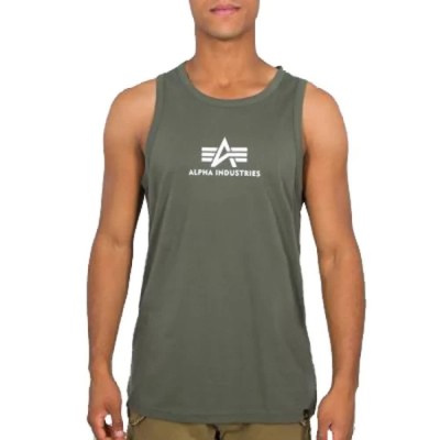 тениска,мъжки,тениски,alpha,industries,basic,sleeveless,t,shirt,dark,olive,(green)