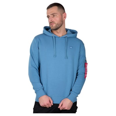 суичър,мъжки,пуловери,alpha,industries,x,fit,hoodie,airforce,blue,(blue)