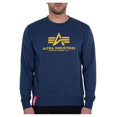 блуза,мъжки,пуловери,alpha,industries,basic,sweatshirt,new,navy,wheat,(blue)