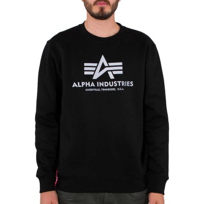 блуза,мъжки,пуловери,alpha,industries,basic,rainbow,reflective,print,sweatshirt,black