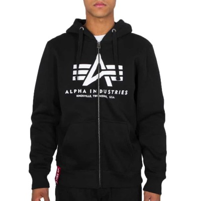 блуза,мъжки,пуловери,alpha,industries,basic,full,zip,sweatshirt,black