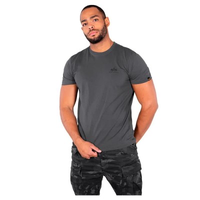 тениска,мъжки,тениски,alpha,industries,basic,small,logo,short,sleeve,t,shirt,greyblack,black,(grey)