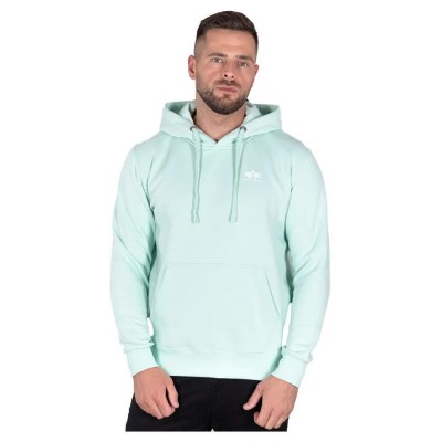 суичър,мъжки,пуловери,alpha,industries,basic,small,logo,hoodie,mint,(green)