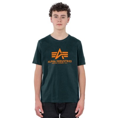 тениска,детски,тениски,alpha,industries,basic,short,sleeve,t,shirt,dark,petrol,(green)