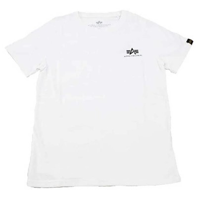 тениска,детски,тениски,alpha,industries,basic,small,logo,short,sleeve,t,shirt,white