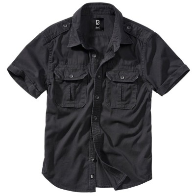 мъжка,риза,с,къс,ръкав,мъжки,ризи,brandit,vintage,short,sleeve,shirt,black