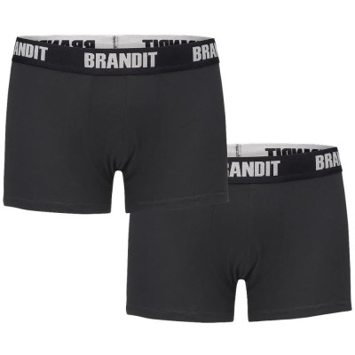 боксерки,мъжко,бельо,brandit,logo,boxers,2,units,black,black,(black)