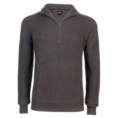 блуза,мъжки,пуловери,brandit,marine,troyer,sweater,grey,(anthracite)