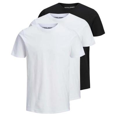 тениска,мъжки,тениски,jack,&,jones,organic,basic,3,pack,short,sleeve,t,shirt,black,pack,2,white,1,black,(white,black)