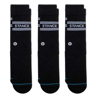 чорапи,мъжки,чорапи,stance,basic,long,socks,3,pairs,black,(black)