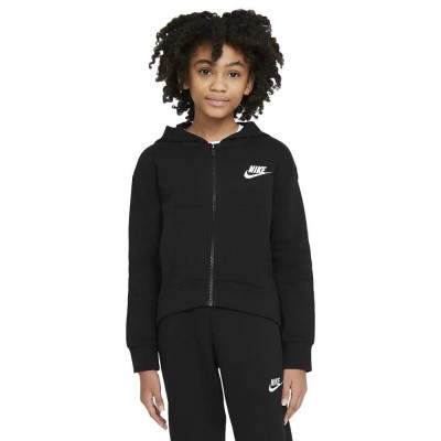 поларена,блуза,детски,блузи,nike,sportswear,club,fleece,full,zip,sweatshirt,black