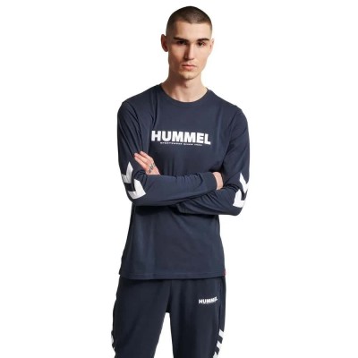 тениска,мъжки,тениски,hummel,legacy,long,sleeve,t,shirt,blue,(blue,nights)