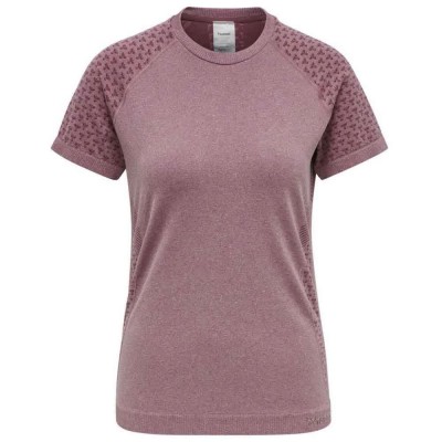 тениска,дамски,тениски,hummel,ci,seamless,short,sleeve,t,shirt,nocturne,melange,(pink)