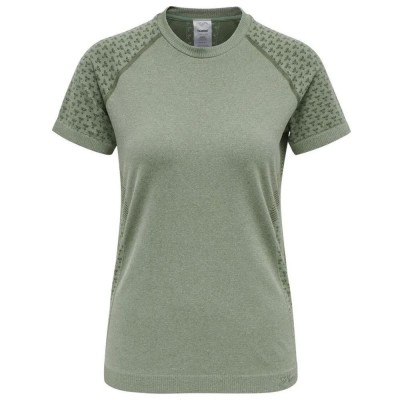 тениска,дамски,тениски,hummel,ci,seamless,short,sleeve,t,shirt,thyme,melange,(pink)