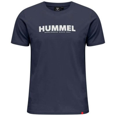 тениска,мъжки,тениски,hummel,legacy,short,sleeve,t,shirt,blue,nights,(blue)