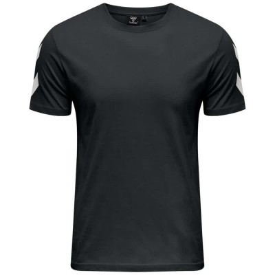 тениска,мъжки,тениски,hummel,legacy,chevron,short,sleeve,t,shirt,black