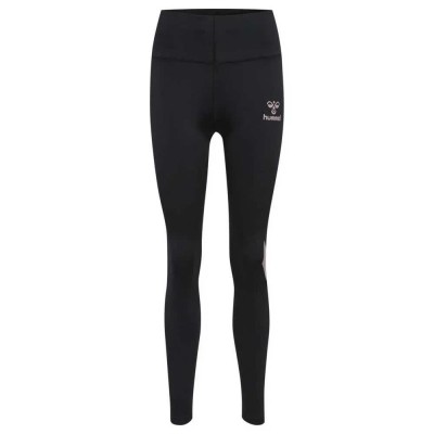 клин,дамски,клинове,дамски,чорапогащи,и,клинове,hummel,paris,high,waist,leggings,black,woodrose,(black)