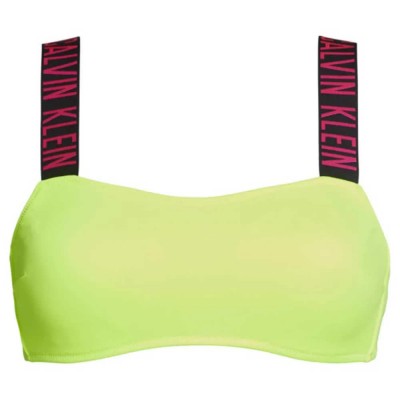 дамски,бански,костюми,calvin,klein,bandeau,bikini,top,yellow