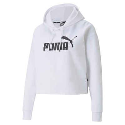 суичър,дамски,блузи,puma,essential,cropped,logo,hoodie,white