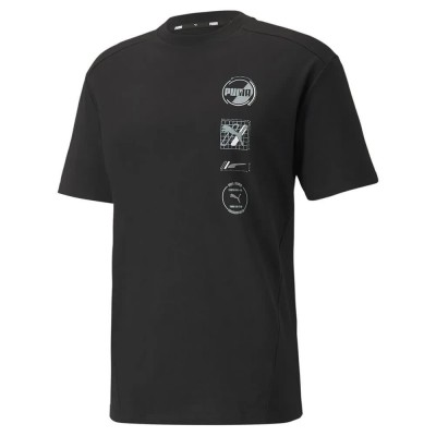 тениска,мъжки,тениски,puma,rad,cal,short,sleeve,t,shirt,puma,black,(black)
