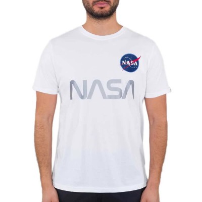 тениска,мъжки,тениски,alpha,industries,nasa,reflective,short,sleeve,t,shirt,white,(white)