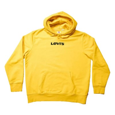 суичър,мъжки,пуловери,levi´s,®,unisex,t2,standard,graphic,hoodie,yellow,(kumquat)