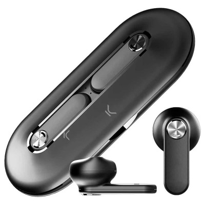 слушалки,слушалки,ksix,leaf,wireless,earphones,black,(black)