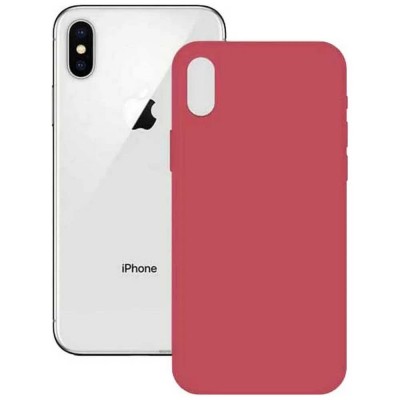 други,аксесоари,ksix,iphone,x,xs,silicone,phone,case,fuchsia,(red)