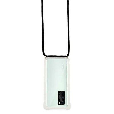 други,аксесоари,ksix,huawei,p40,pro,silicone,phone,case,clear,black,(black,clear)