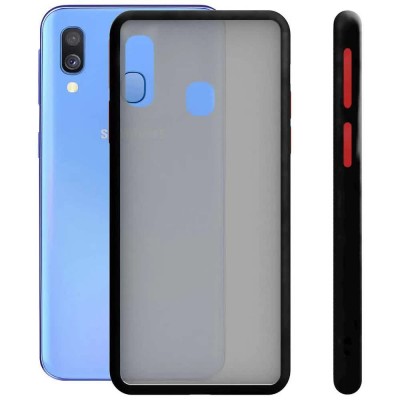 други,аксесоари,ksix,samsung,galaxy,a40,duo,soft,silicone,phone,case,black,(black)